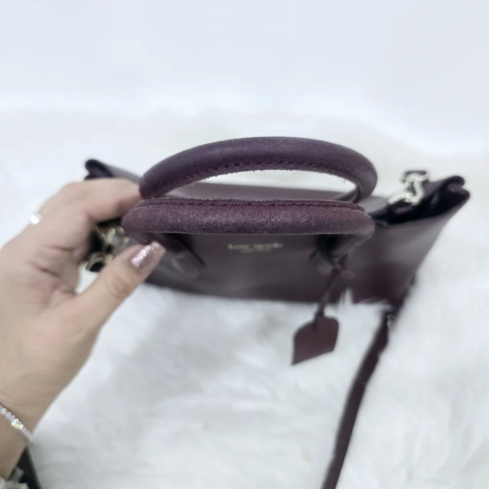 Kate Spade Eva Small Top Zip Satchel in Cherrywood Red